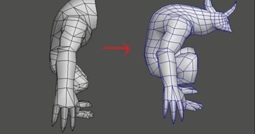 3dsmax制作火离妖游戏模型过程(6)