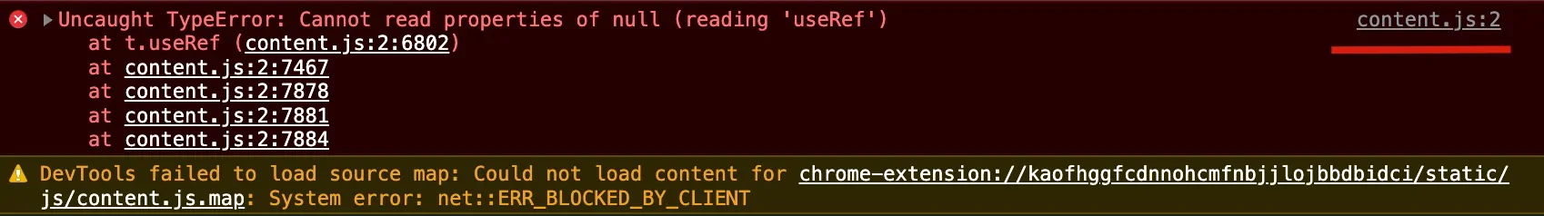 解决浏览器控制台提示 ERR_BLOCKED_BY_CLIENT 错误的方法